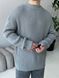 Мужской oversize свитер в сером цвете mr104 фото 3