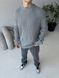 Мужской oversize свитер в сером цвете mr104 фото 6