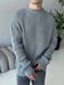 Мужской oversize свитер в сером цвете mr104 фото 1