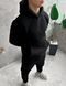 Мужской oversize костюм худи+брюки в черном цвете fhs1 фото 3