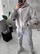 Чоловіче oversize худі зі стразами у сірому кольорі straz3 фото 3