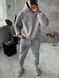 Чоловіче oversize худі зі стразами у сірому кольорі straz3 фото 4