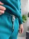 Мужской oversize костюм на флисе в зеленом цвете pgt14n фото 6