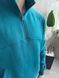 Мужской oversize костюм на флисе в зеленом цвете pgt14n фото 4