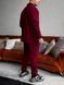 Чоловічий oversize костюм сорочка + штани у червоному кольорі rb12 фото 3