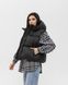 Жіноча oversize жилетка з капюшоном у чорному кольорі zh2 фото 2
