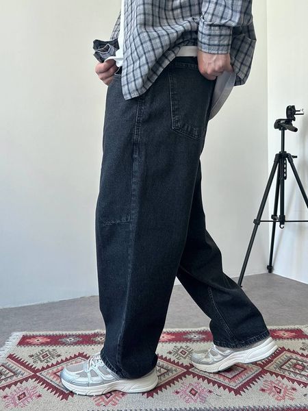 Мужские объемные джинсы Baggy в темно-сером цвете bj2952v-28 фото