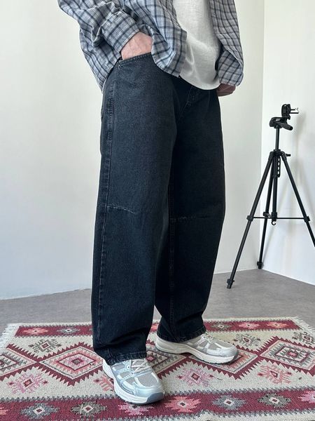 Мужские объемные джинсы Baggy в темно-сером цвете bj2952v-28 фото