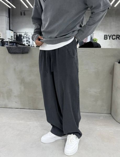 Чоловічі оверсайз штани Baggy у графітовому кольорі ch6517/1p-S фото