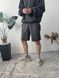 Мужские oversize шорты в темно-сером цвете sh9 фото 2