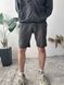 Мужские oversize шорты в темно-сером цвете sh9 фото 3